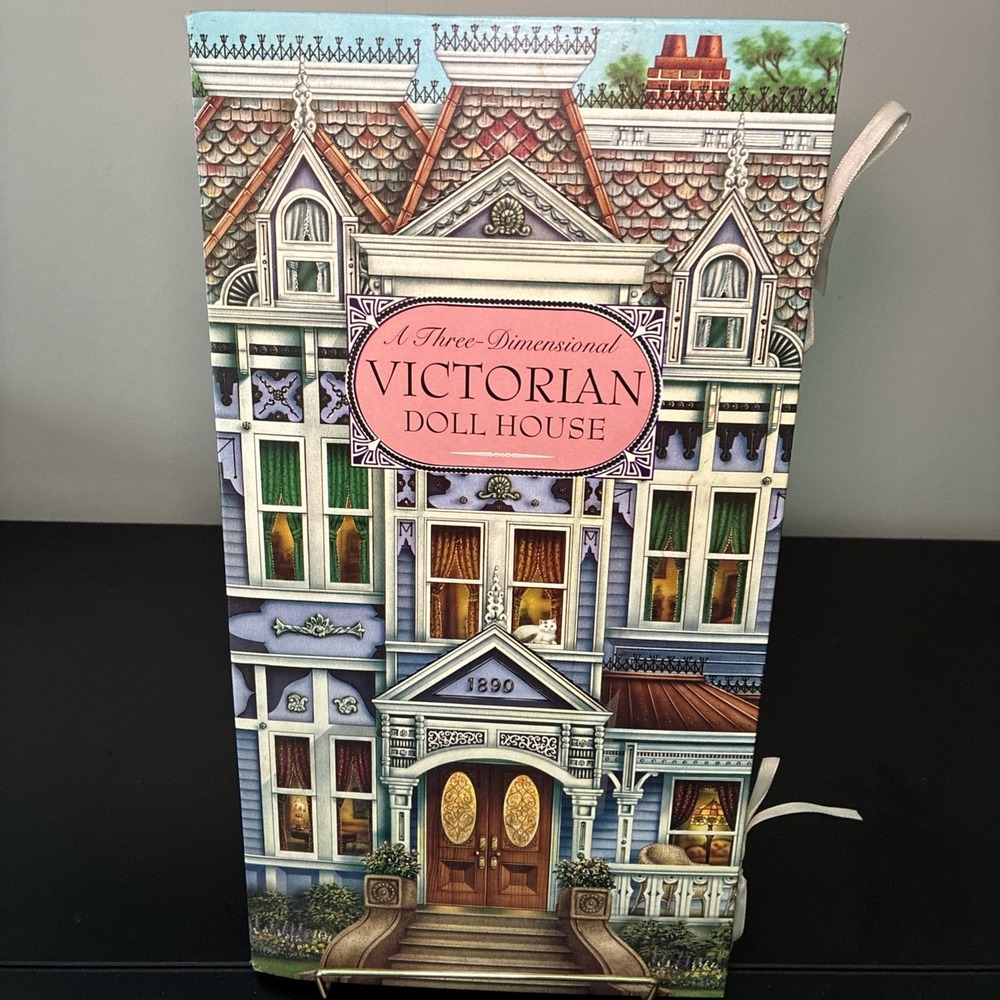 Vintage 3D Three-Dimensional VICTORIAN Doll HOUSE Popup Hardcover 1998